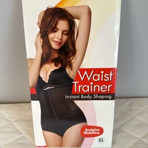 Women Waist Trainer Size XL Black Instant Body Shaping Slim Look Cincher Corset